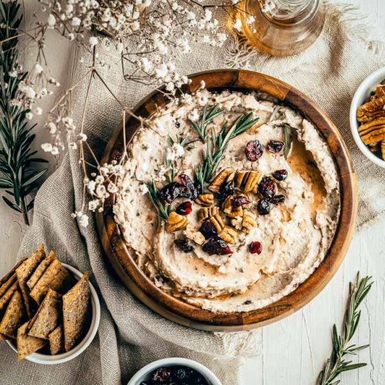 White Bean Hummus with Cranberries