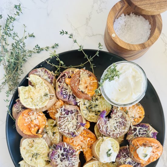 Smashed Sweet Potatoes