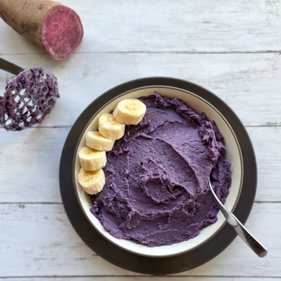 Mashed Purple Sweet Potatoes