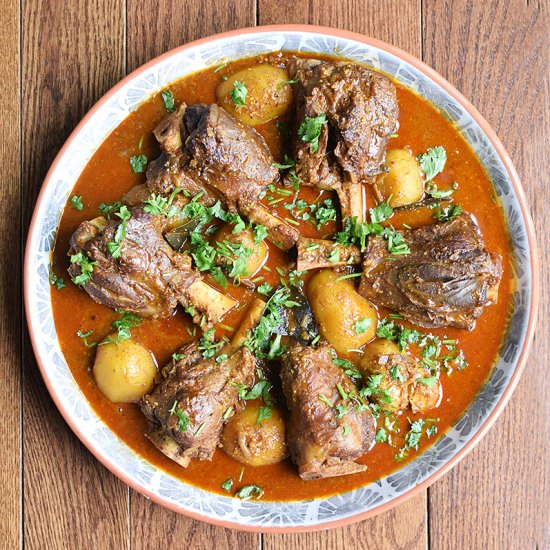 Lamb Shank Curry with Peanuts