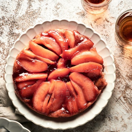 Vegan Quince Tarte Tatin