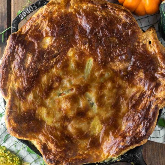 Puff Pastry Turkey Pot Pie