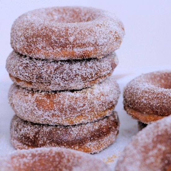 Baked Pumpkin Mochi Donuts