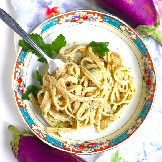 Creamy Baba Ganoush Pasta