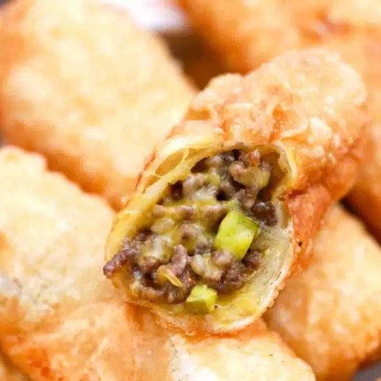 Cheeseburger Egg Rolls