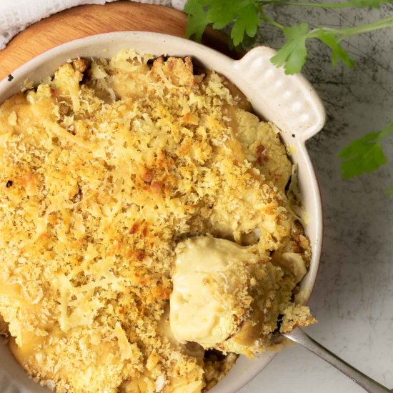 Vegan Cauliflower Cheese