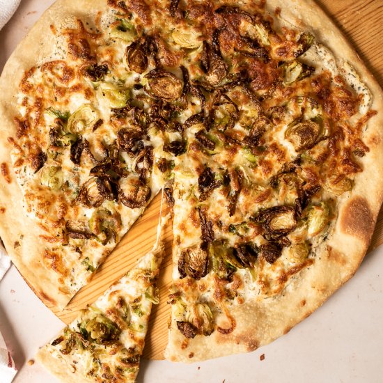 Spicy Brussels Sprout Pizza