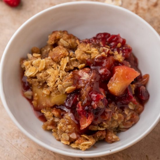 The best cranberry apple crisp