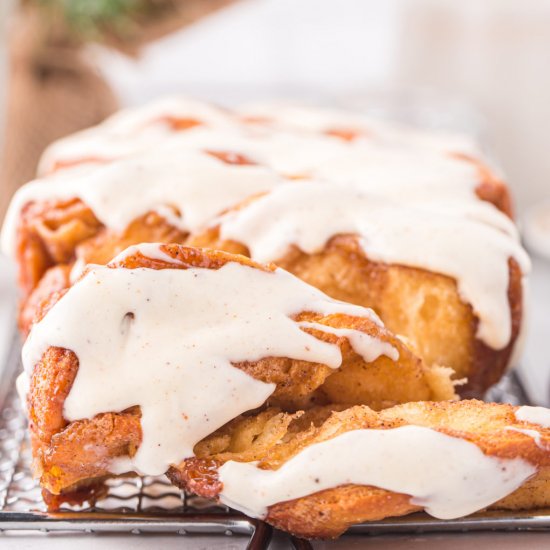 Eggnog Pull Apart Bread