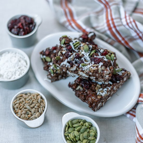 Rice Cake Chocolate Bars