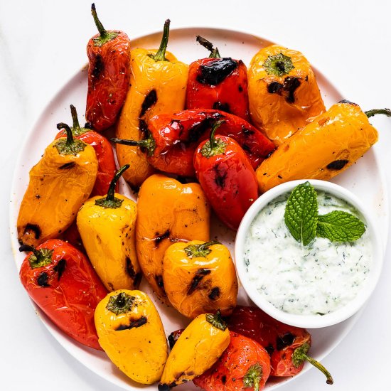 Grilled Mini Peppers