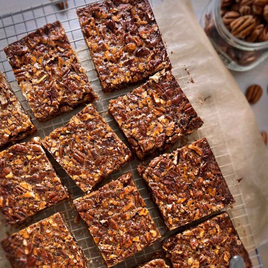 Caramel Pecan Pie Bars