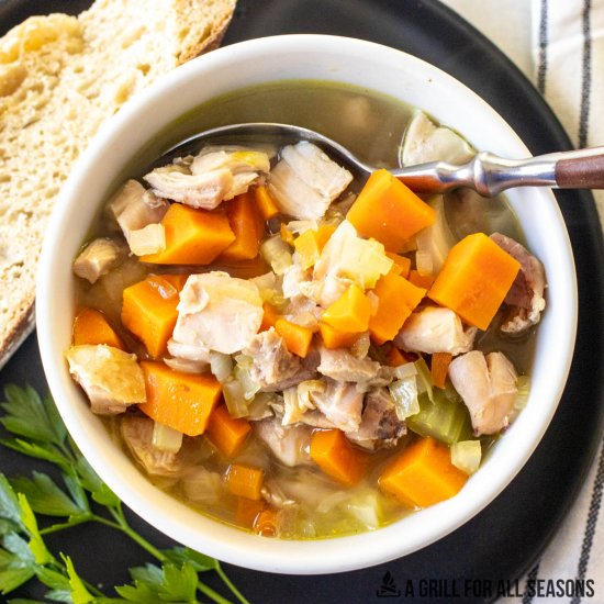 Smoked Chicken Soup