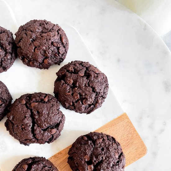 Chocolate Chocolate Chip Cookies