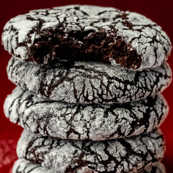 GF Chocolate Orange Crinkle Cookies