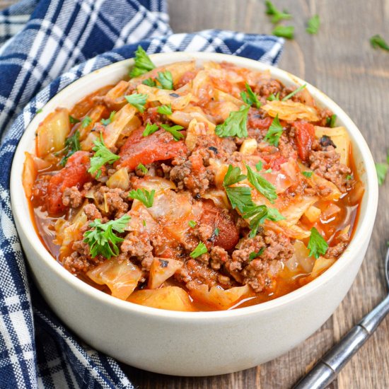 Instant Pot Unstuffed Cabbage Rolls