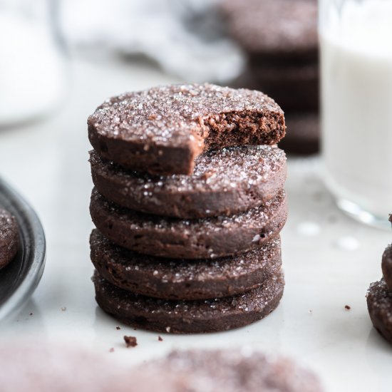 chocolate shortbread cookies