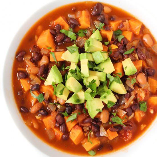 Sweet Potato Black Bean Chili