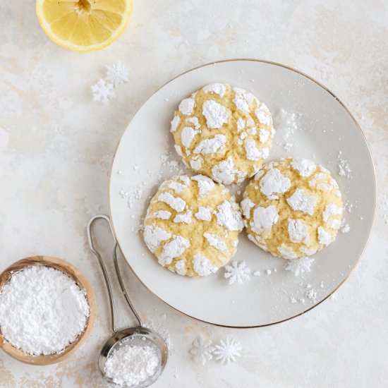 Lemon Crinkle Cookies