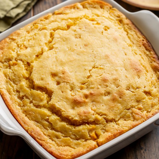 Homemade Corn Pudding from Scratch