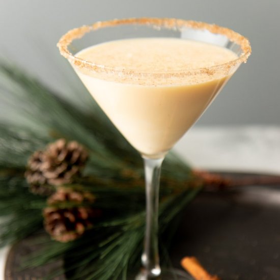 Eggnog Martini Cocktail