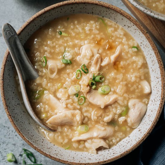 Chicken Congee (Instant Pot)