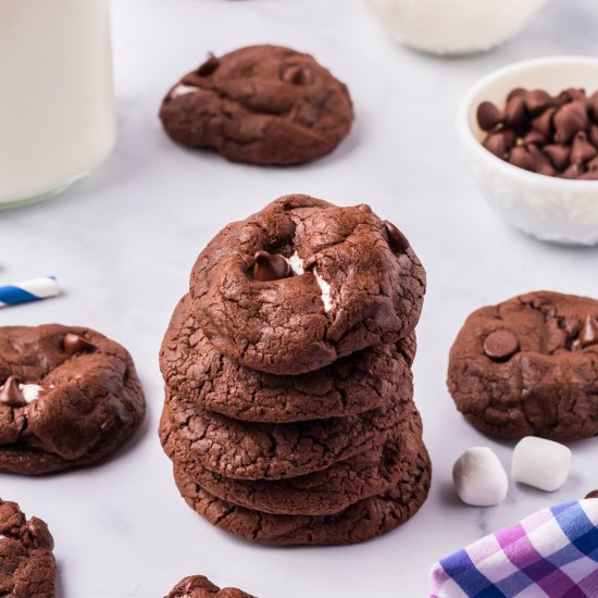 Chocolate Marshmallow Cookies