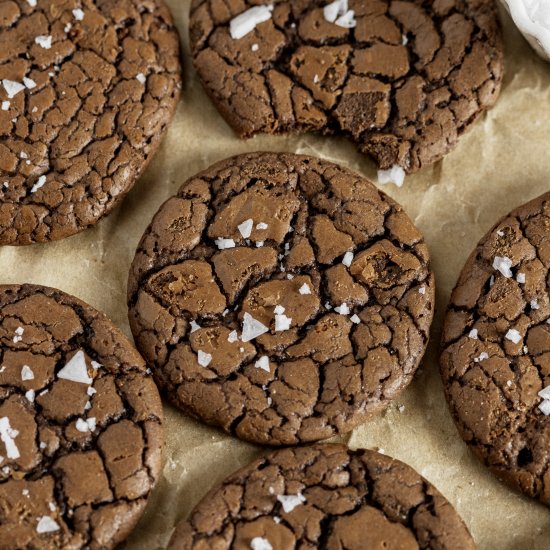 Sea Salt Brownie Cookies