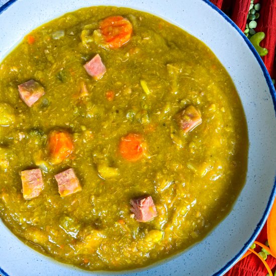 Dad’s Split Pea Soup With Ham