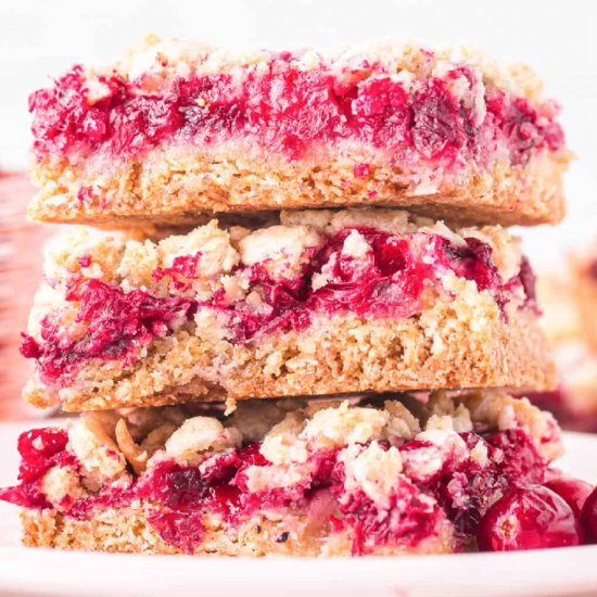 Cranberry Crumble Bars