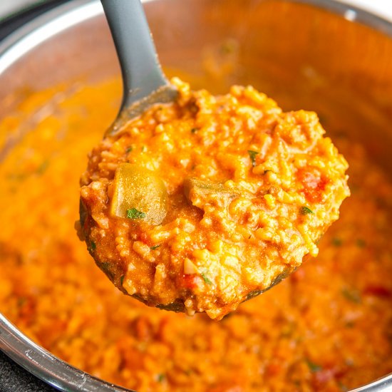 Instant Pot Stuffed Pepper Soup