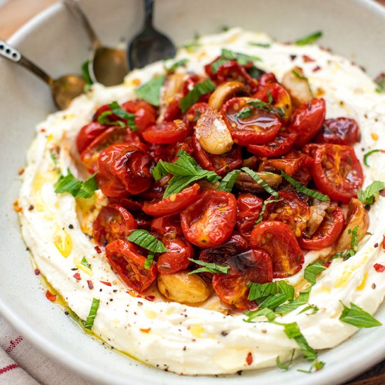 Whipped Feta With Roasted Tomatoes