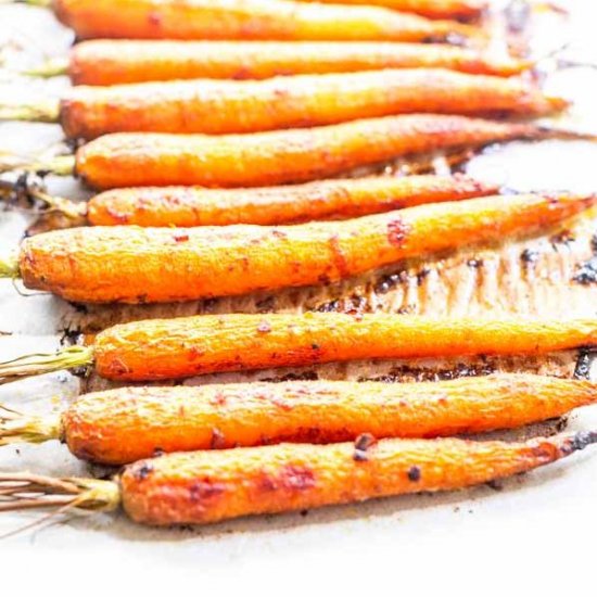 Honey roasted carrots