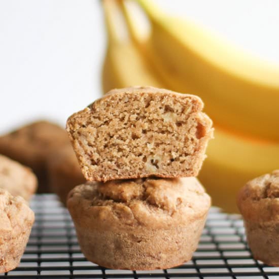 Eggless Banana Muffins