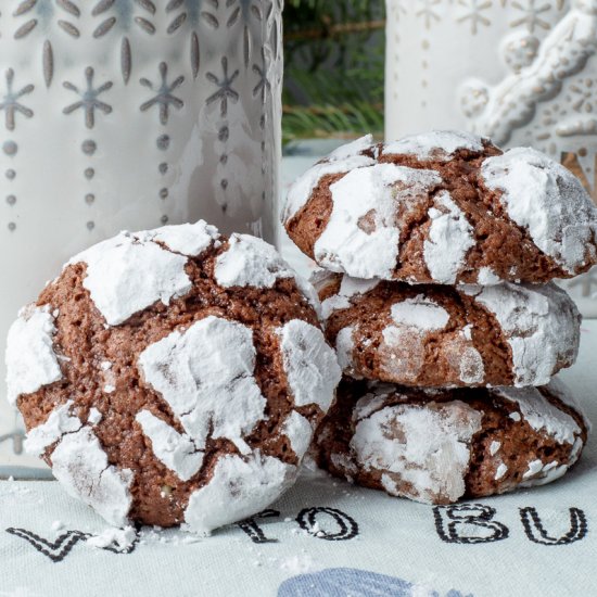 Andes Mint Chocolate Crinkle Cookie