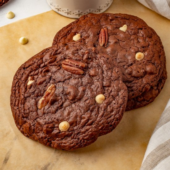 Double Chocolate Coffee Cookies