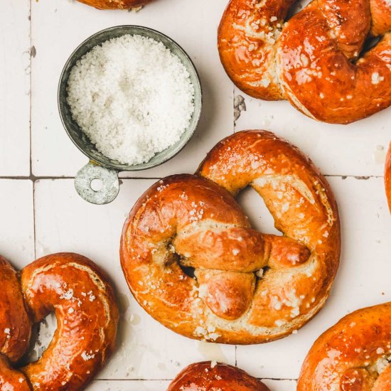 Soft German Pretzels