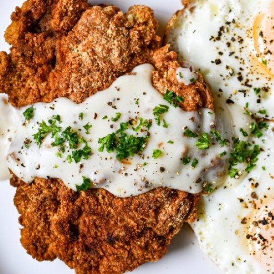 Chicken Fried Steak & Eggs