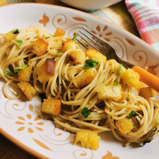 Anchovy pasta from Naples