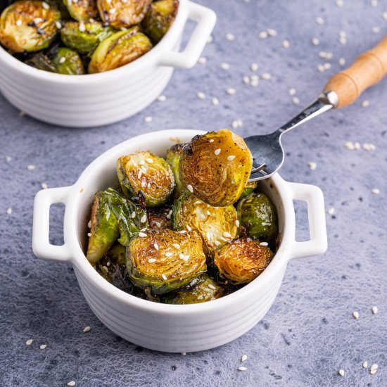 Roasted Teriyaki Brussels Sprouts