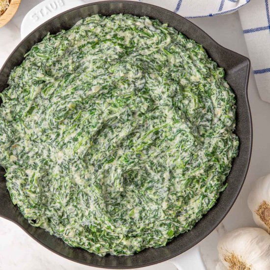 easy creamed spinach