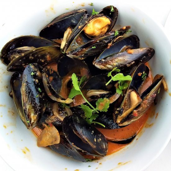 Mussels with Chili and Coconut