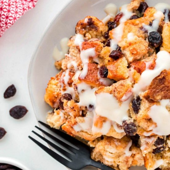 Bread Pudding Recipe: Rum & Raisin