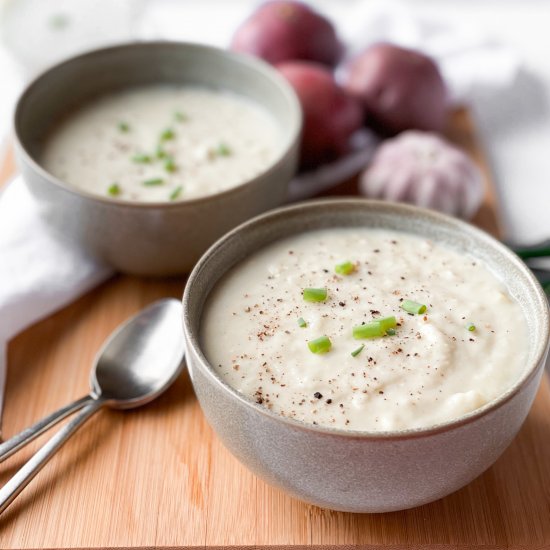 Dairy Free Potato and Leek Soup