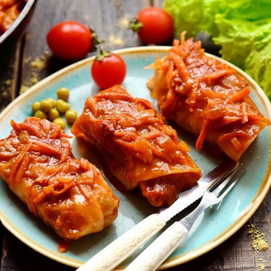 Cabbage Rolls with Ground Beef