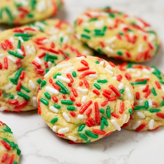 No Chill Sprinkle Sugar Cookies