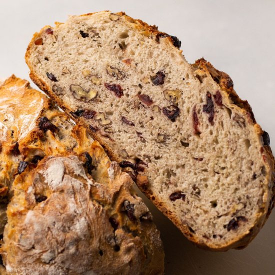 Crusty Cranberry Pecan Bread