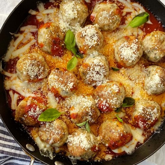 Chicken Parmesan Meatballs