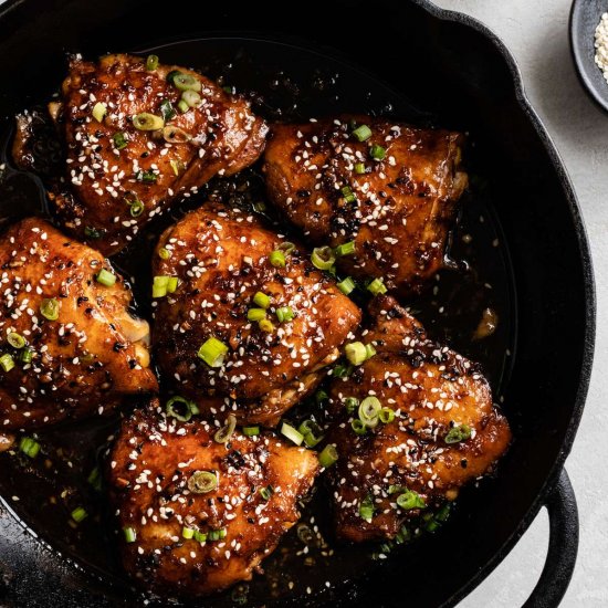 Garlic Ginger Soy Braised Chicken