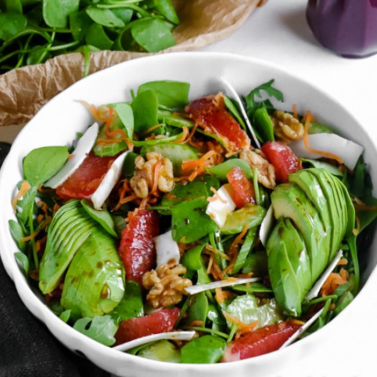 Succulent salad with purslane